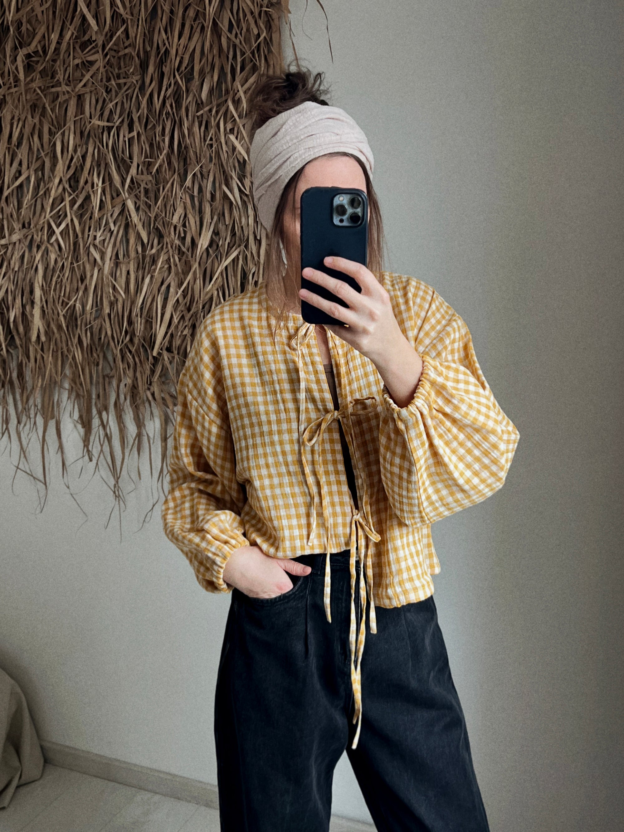 AMBER top s viazaním - ružový