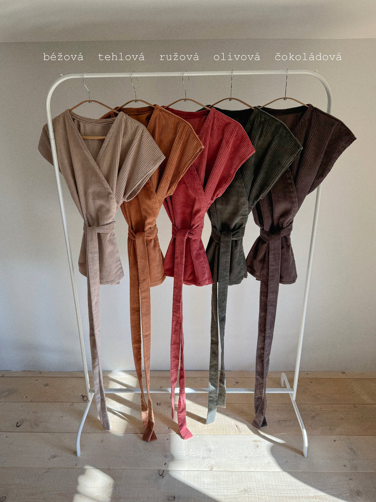 Menčestrová kimono vesta – viac farieb